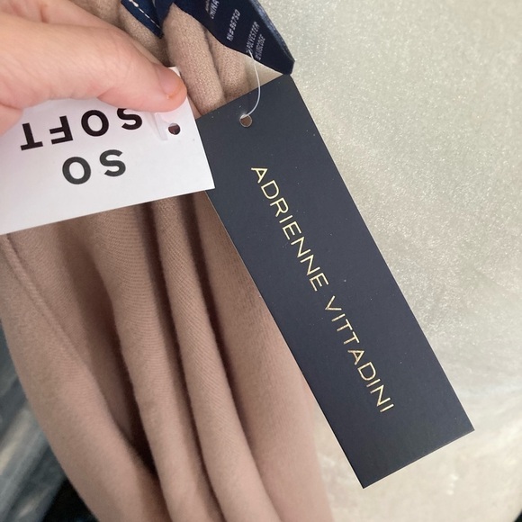 ADRIENNE VITTADINI So Soft Ruana Shawl Fringe Rhinestone NWT OS Boho Coastal - Picture 4 of 9